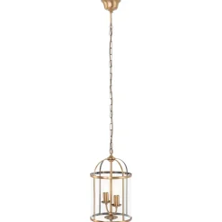 New Steinhauer Hängelampe Glas Metall in Bronze B:23 cm E14 elegant