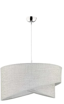 Sale Duolla Hängelampe Grau Ø45cm Stoff rund Modern Design