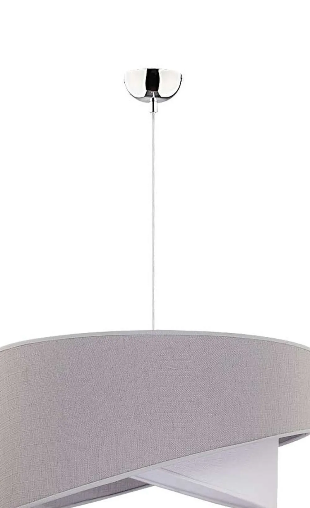 Duolla Hängelampe Grau Stoff rund Ø45cm Modern Design* Hängelampen|Moderne Lampen