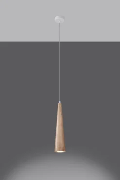 Sollux Hängelampe Holz Ø 8 cm schmal für GU10 Skandinavisch* Hängelampen|Wohnzimmerlampen