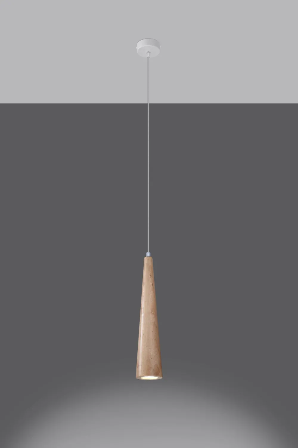 Sollux Hängelampe Holz Ø 8 cm schmal für GU10 Skandinavisch* Hängelampen|Wohnzimmerlampen