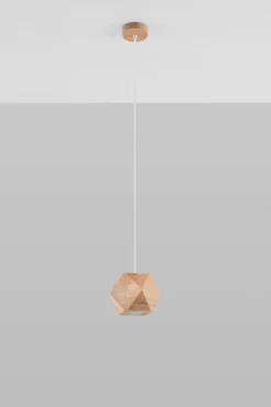 Sollux Hängelampe Holz geometrisch klein GU10 wohnlich ALBALI* Hängelampen|Wohnzimmerlampen