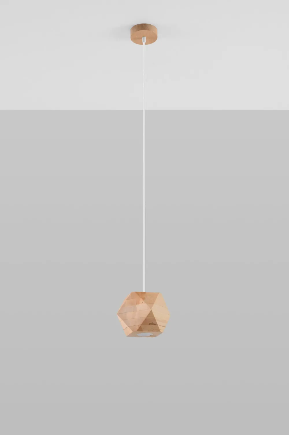 Sollux Hängelampe Holz geometrisch klein GU10 wohnlich ALBALI* Hängelampen|Wohnzimmerlampen