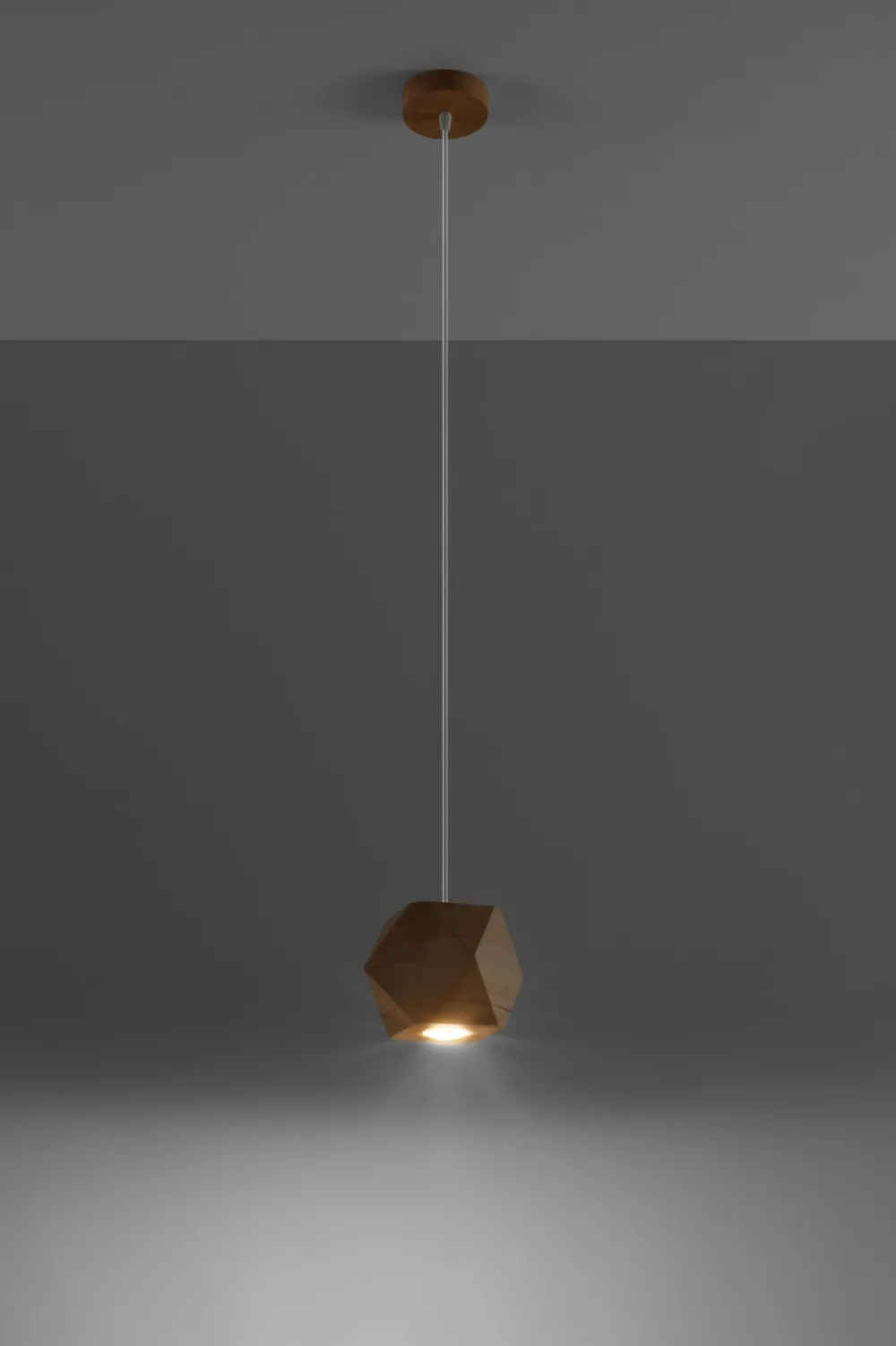Sollux Hängelampe Holz geometrisch klein GU10 wohnlich ALBALI* Hängelampen|Wohnzimmerlampen