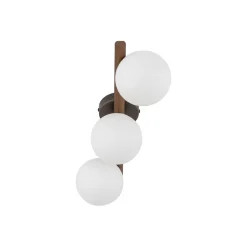 TK Lighting Hängelampe Holz Metall Glas B: 33 cm Braun Weiß* Hängelampen|Bürolampen