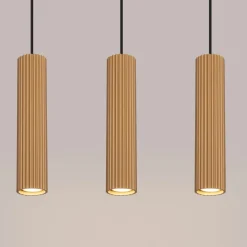 Sale Sollux Hängelampe in Gold B: 45 cm H: max. 98 cm 3-flammig GU10