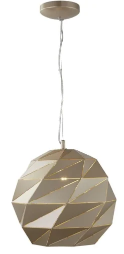 Searchlight Hängelampe in Gold Metallic E27 D: 32 cm Metall Modern* Hängelampen|Wohnzimmerlampen
