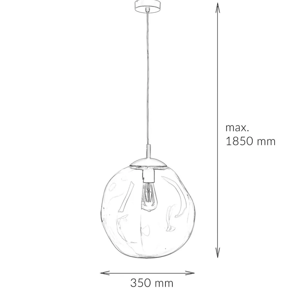 TK Lighting Hängelampe in Schwarz Kugel Esszimmer Leuchte E27* Hängelampen|Esszimmer Lampen
