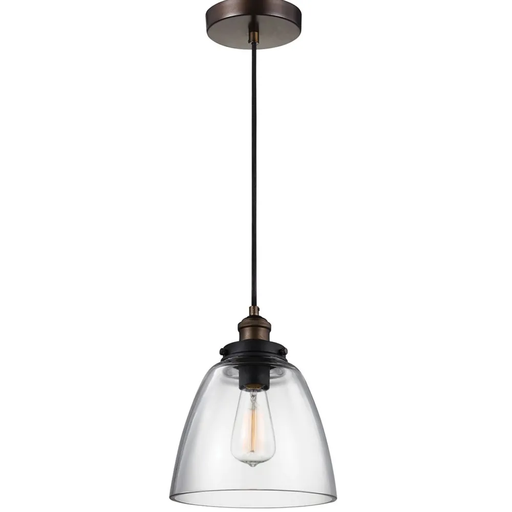 Elstead Hängelampe Küche Esstisch Glas Industrial Look* Industrie Lampen|Vintage Lampen