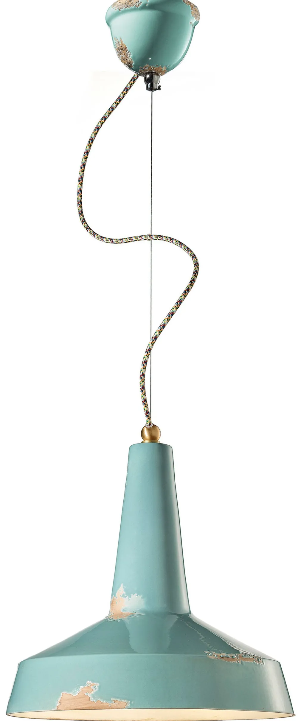 Sale Ferroluce Hängelampe Keramik E27 D: 35 cm H: max. 133 cm rund