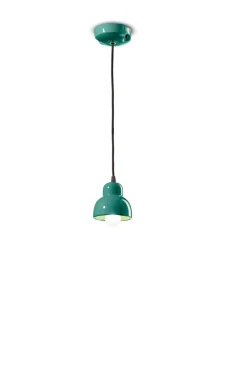Ferroluce Hängelampe Keramik E14 D: 11 cm rund H: max. 132 cm* Wohnzimmerlampen|Keramiklampen
