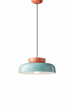 Ferroluce Hängelampe Keramik E27 D: 37 cm rund Handarbeit* Wohnzimmerlampen|Keramiklampen