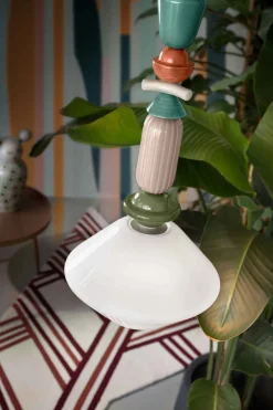 Sale Ferroluce Hängelampe Keramik Glas Ecru Bunt E27 Retro SILVIA