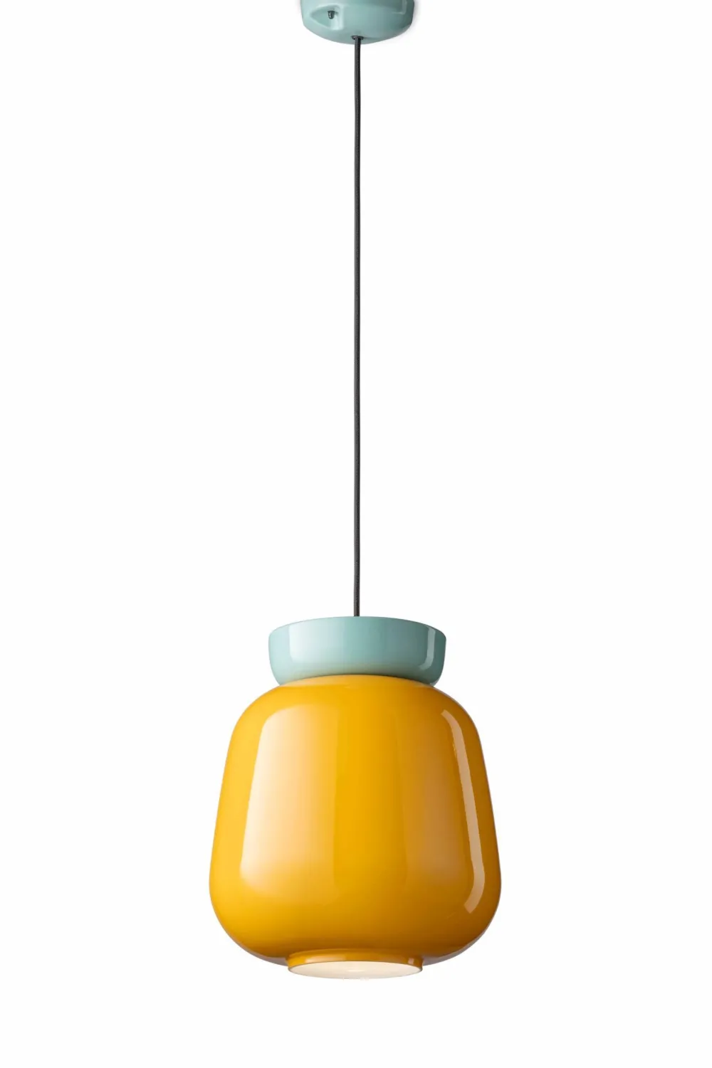 Discount Ferroluce Hängelampe Keramik Glas rund D: 29 cm H: max. 154 cm