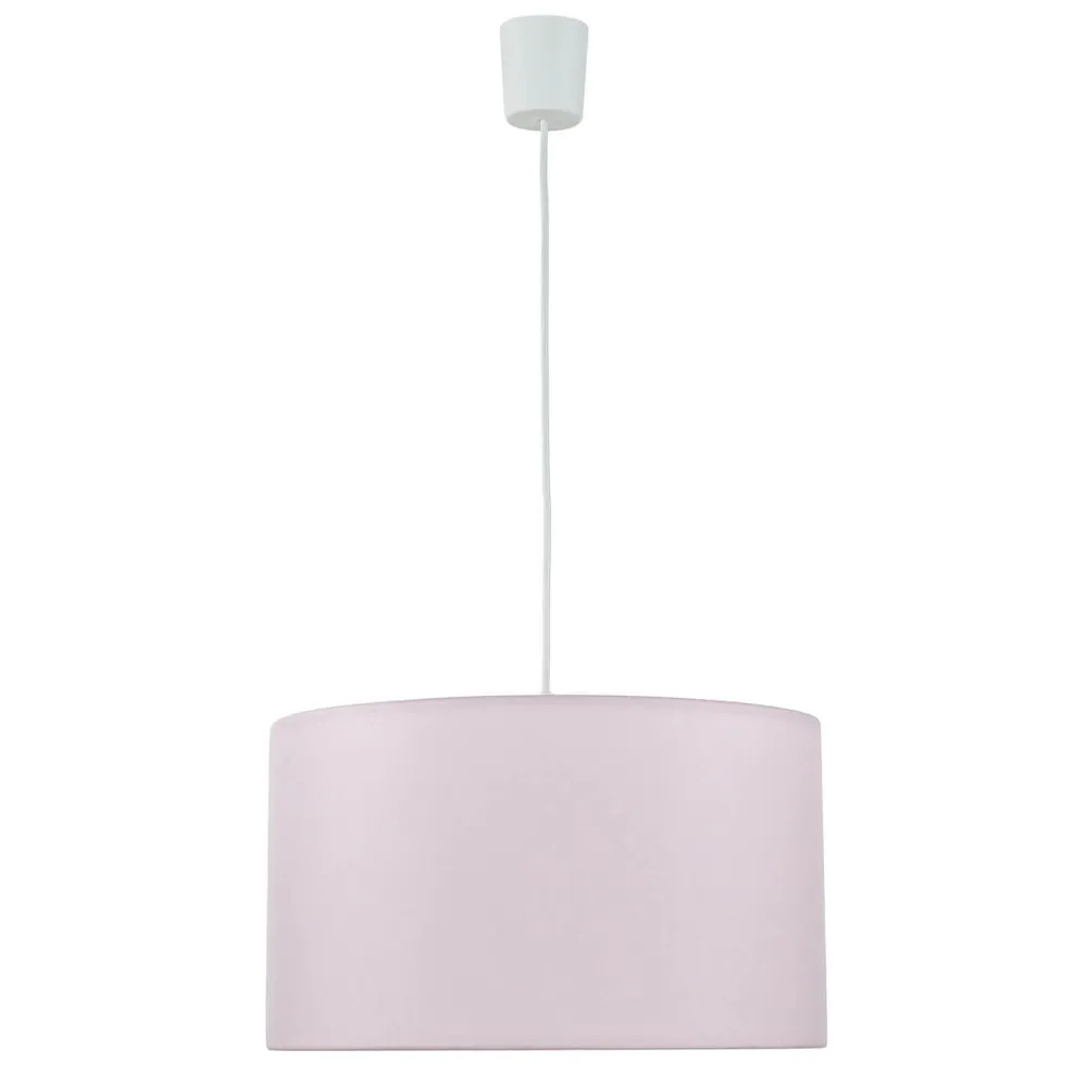 TK Lighting Hängelampe Kinder Baby Rosa Ø 40 cm rund Stoffschirm*Kinder Kinderzimmerlampen|Kinderlampen
