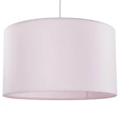 TK Lighting Hängelampe Kinder Baby Rosa Ø 40 cm rund Stoffschirm*Kinder Kinderzimmerlampen|Kinderlampen