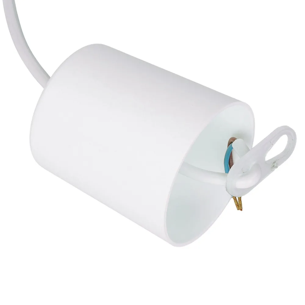 Sale TK Lighting Hängelampe Kinder Metall Stoff E27 Weiß Blau