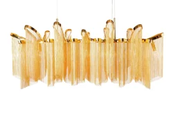 Invicta Interior Hängelampe Klassisch Metall in Gold E14 120 cm lang* Hängelampen|Bürolampen