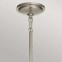 Discount Elstead Hängelampe klein Ø 20,4 cm rund H: max. 135,9 cm Metall Glas