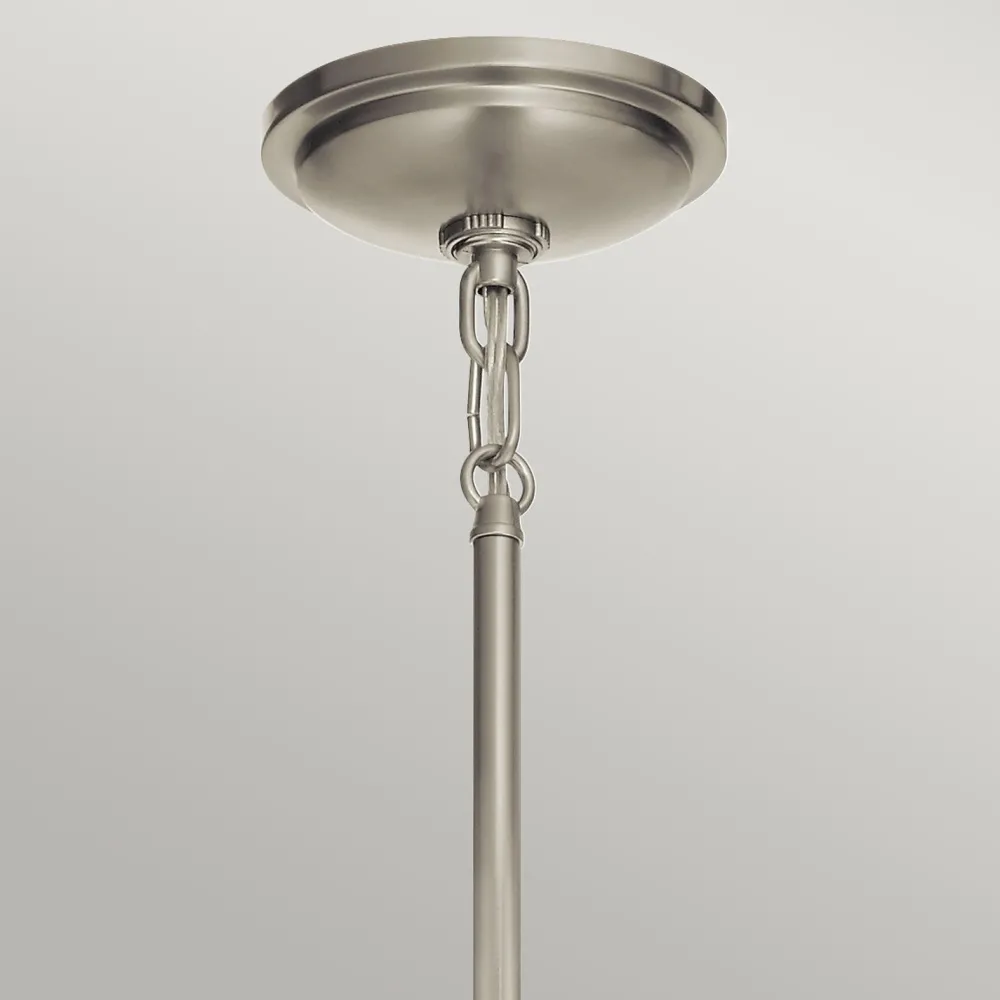 Discount Elstead Hängelampe klein Ø 20,4 cm rund H: max. 135,9 cm Metall Glas