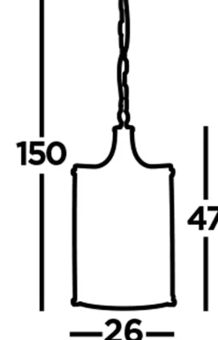 Best Searchlight Hängelampe Kristall Ø 26 cm 2x E14 Glas Metall Jugendstil