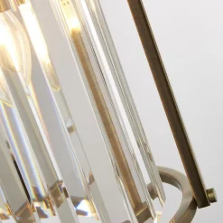 Searchlight Hängelampe Kristall Art Déco Ø 26 cm H: max. 1,5 cm 2x E14* Glaslampen|Rustikale Lampen