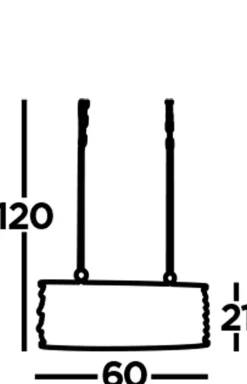 Searchlight Hängelampe Kristall B: 60 cm 3x E14 in Kupfer antik* Hängelampen|Wohnzimmerlampen
