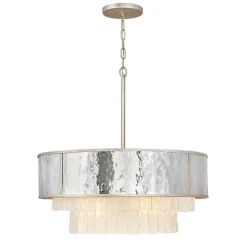 Elstead Hängelampe Kristall Edelstahl Ø 66 cm H: max. 386,2 cm rund* Hängelampen|Schlafzimmer Lampen