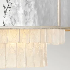 Elstead Hängelampe Kristall Edelstahl Ø 66 cm H: max. 386,2 cm rund* Hängelampen|Schlafzimmer Lampen