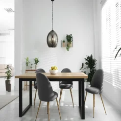 Searchlight Hängelampe Kugelschirm Schwarz Rauchgrau E14 D: 35 cm* Hängelampen|Esszimmer Lampen