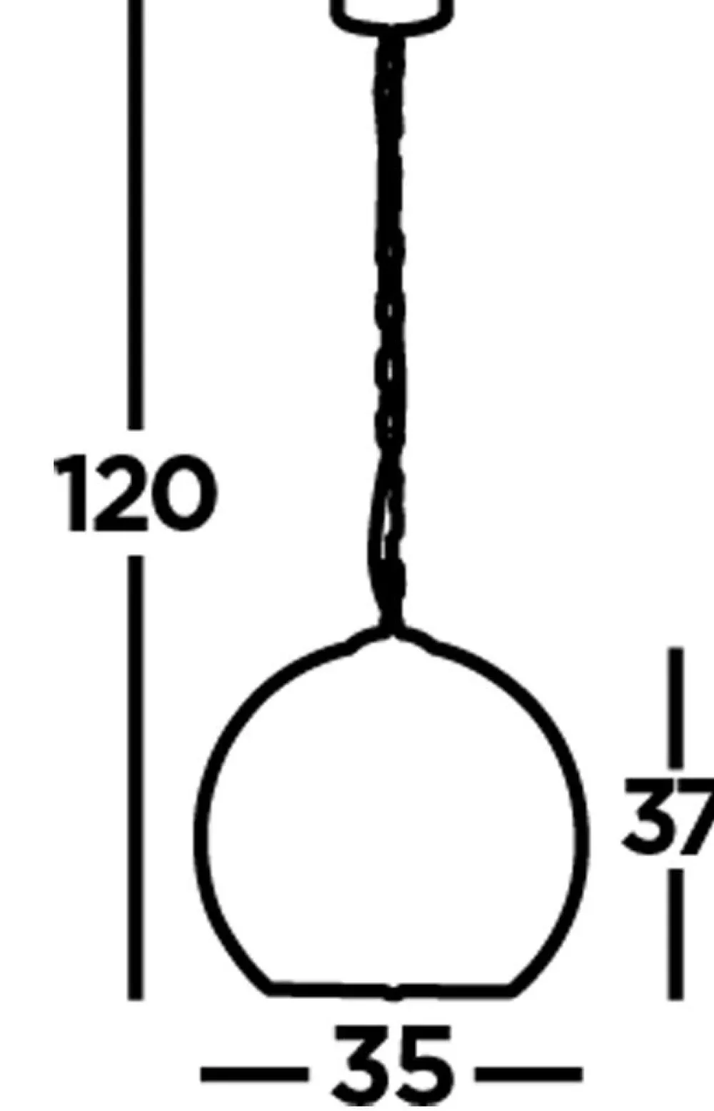 Searchlight Hängelampe Kugelschirm Schwarz Rauchgrau E14 D: 35 cm* Hängelampen|Esszimmer Lampen