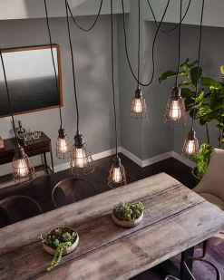 Elstead Hängelampe LANA Bronze Antik Ø13cm Pendelleuchte* Industrie Lampen|Vintage Lampen