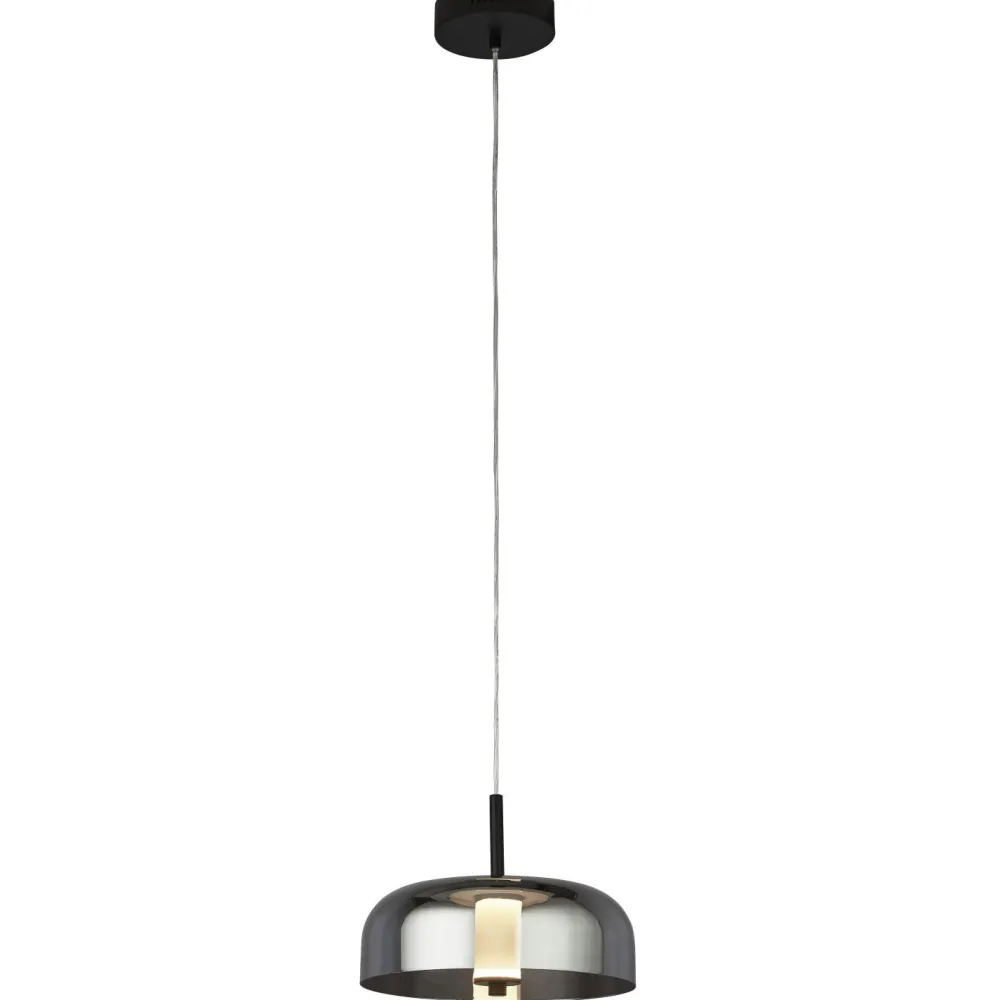 Searchlight Hängelampe LED Rauchglas Ø 30 cm rund 3000 K 388 lm* Hängelampen|Led Lampen