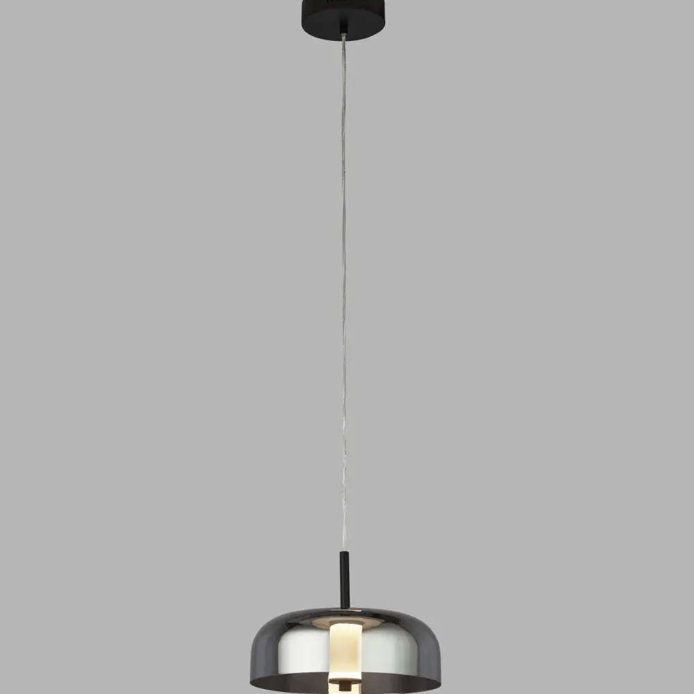 Searchlight Hängelampe LED Rauchglas Ø 30 cm rund 3000 K 388 lm* Hängelampen|Led Lampen