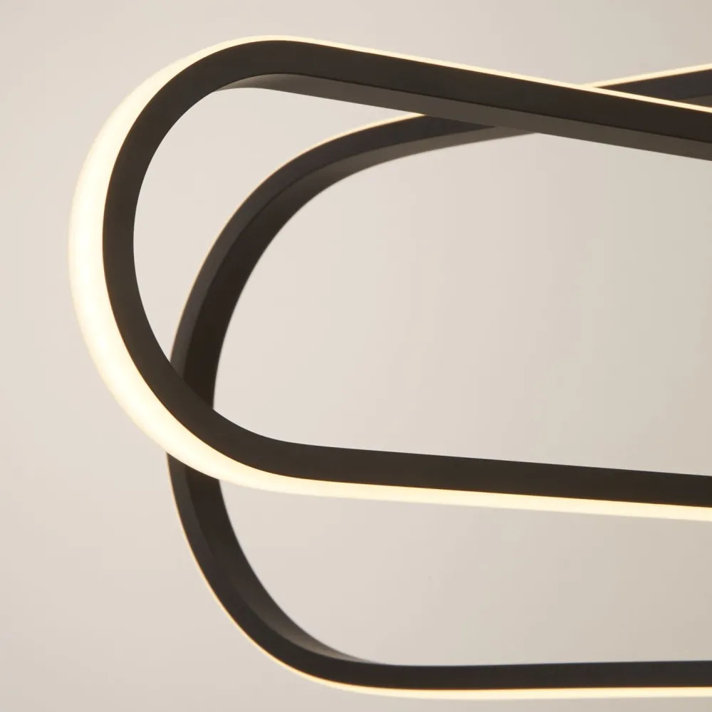 Searchlight Hängelampe LED Schwarz einstellbare Lichtfarbe B: 80 cm* Hängelampen|Led Lampen