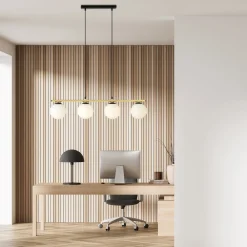 Sale Emibig Hängelampe länglich Kugelschirm verstellbar 4x E14