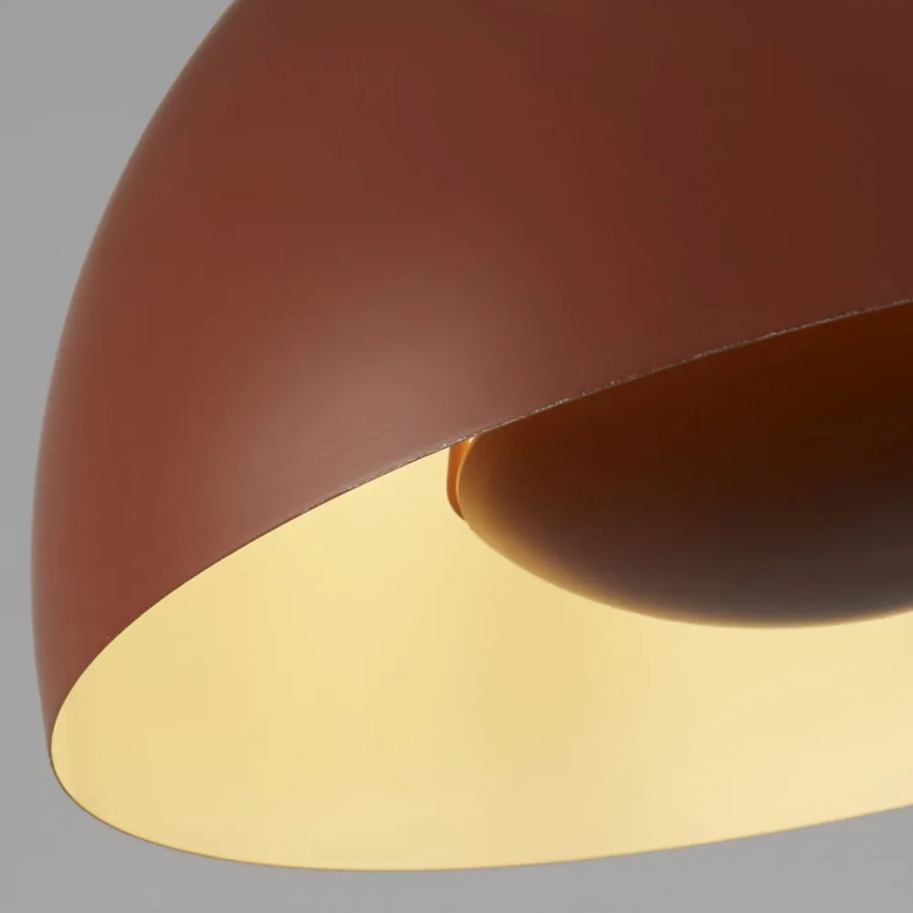 Searchlight Hängelampe Loft E27 Ø25 cm rund Metallschirm in Orange* Wohnzimmerlampen|Esszimmer Lampen