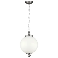 Elstead Hängelampe LORIN in Nickel Ø30cm kürzbar Leuchte* Jugendstil Lampen|Kugellampen