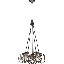 Elstead Hängelampe MALIA Stahl verstellbar Ø58cm Leuchte* Hängelampen|Industrie Lampen