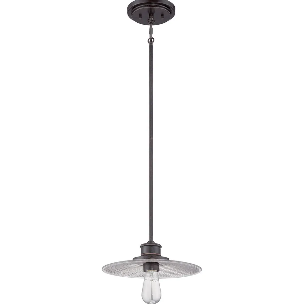 Elstead Hängelampe Maritim Metall Glas in Bronze antik ALNILLA