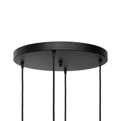 Giovanni Battista Hängelampe Messing Eisen Glas Ø 49 cm rund 4x E27 Esszimmer