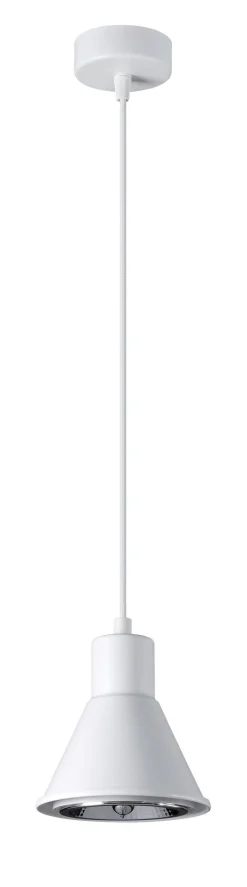 Sollux Hängelampe Metall Ø 14 cm Weiß ES111 Retro Design* Hängelampen|Wohnzimmerlampen