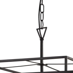 Searchlight Hängelampe Metall B: 45 cm Schwarz matt Bronze E27* Hängelampen|Esszimmer Lampen