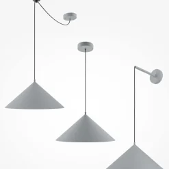 Maytoni Hängelampe Metall E27 Ø 35 cm rund H: max. 318 cm Grau* Hängelampen|Esszimmer Lampen