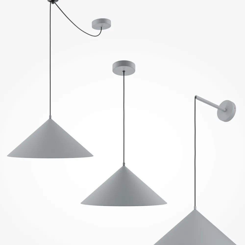 Maytoni Hängelampe Metall E27 Ø 35 cm rund H: max. 318 cm Grau* Hängelampen|Esszimmer Lampen