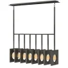 Hot Elstead Hängelampe Metall E27 H: max. 142,9 cm länglich Modern