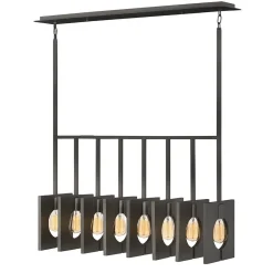 Hot Elstead Hängelampe Metall E27 H: max. 142,9 cm länglich Modern