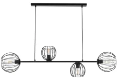 Sigma Hängelampe Metall E27 Schwarz Esszimmer Wohnzimmer* Kugellampen|Wohnzimmerlampen