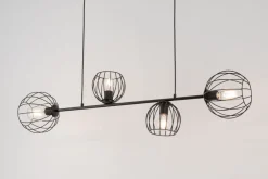 Sigma Hängelampe Metall E27 Schwarz Esszimmer Wohnzimmer* Kugellampen|Wohnzimmerlampen