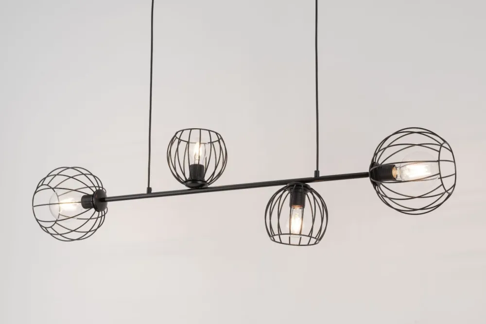 Sigma Hängelampe Metall E27 Schwarz Esszimmer Wohnzimmer* Kugellampen|Wohnzimmerlampen